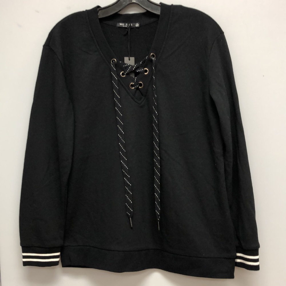 Max Jeans v neck tie front top
